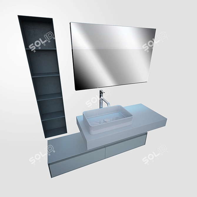Antonio Lupi Wash Basin: Elegant Italian Design 3D model image 1