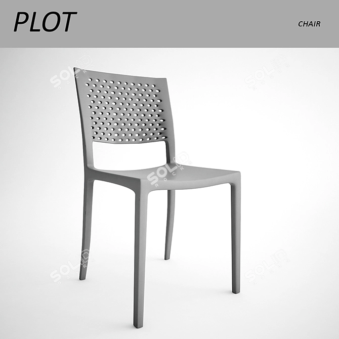 Modern PLOT Chair: Sleek Design 3D model image 1