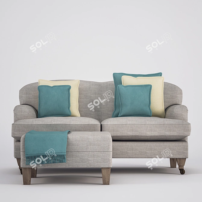 Elegant Chopin Sofa by Shopen 3D model image 1