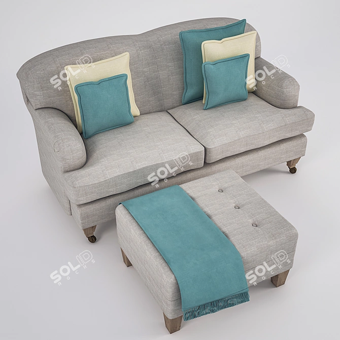 Elegant Chopin Sofa by Shopen 3D model image 2