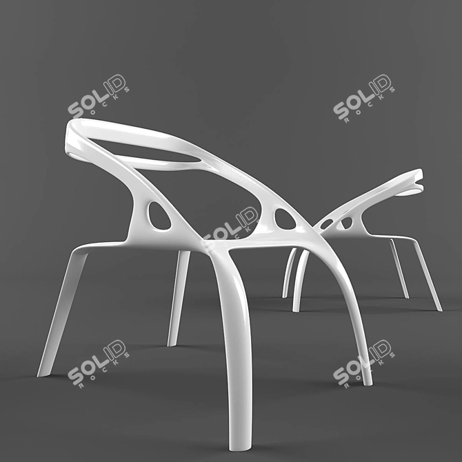 Futurist Chair: Bold Innovation 3D model image 1