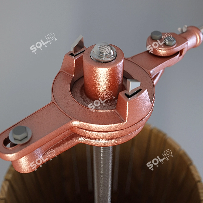 Hand Press Wine Press 3D model image 2