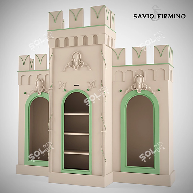 Savio Firmino Castle Kids Cabinets 3D model image 1