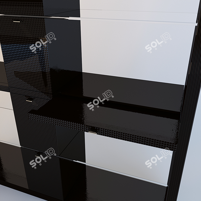 Eleganza Bookcase & Writing Desk 3D model image 3