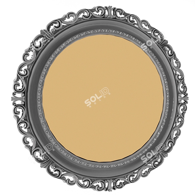 Reflections: Modern Wall Mirror 3D model image 1