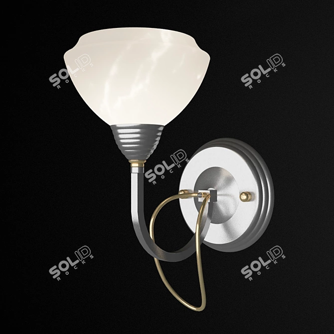 LEDs-C4 Alabaster Wall Lamp 3D model image 1