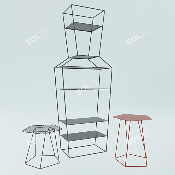 Modern Coffee Tables and Shelves by Bonaldo 3D model image 1