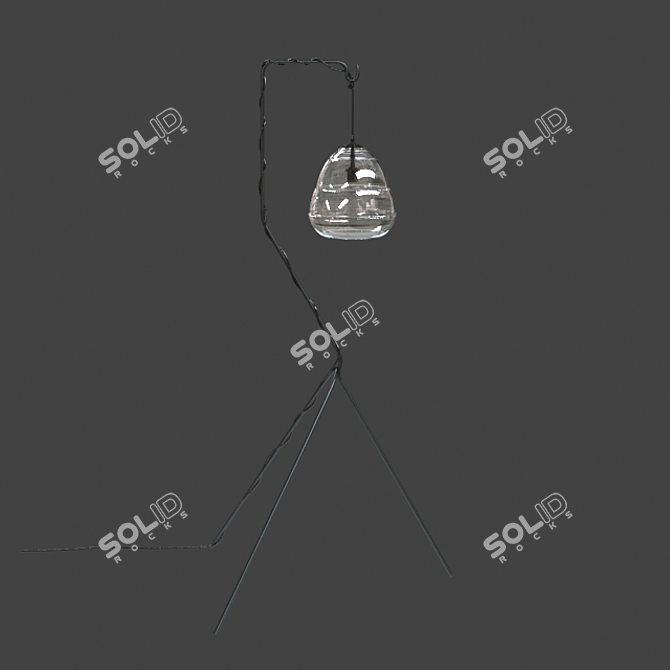 Eternal Glow Roman Ring Floor Lamp 3D model image 2