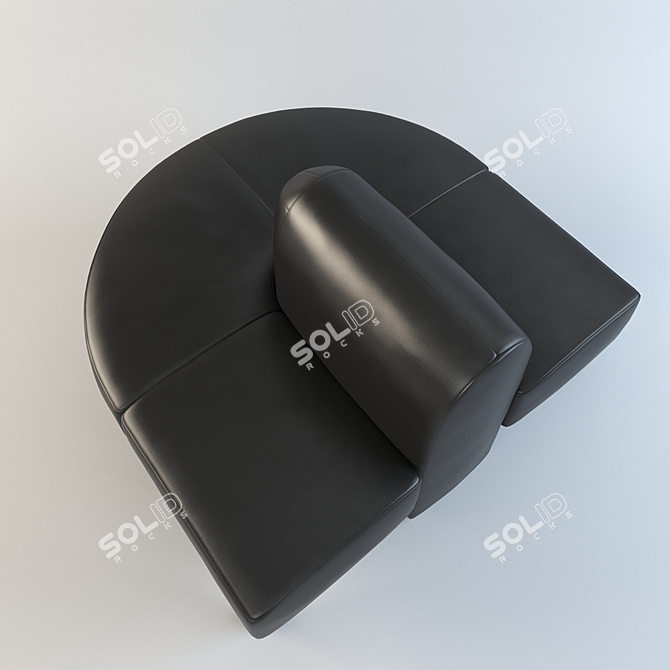 Modern Cafe Sofa "Sirius 3D model image 3