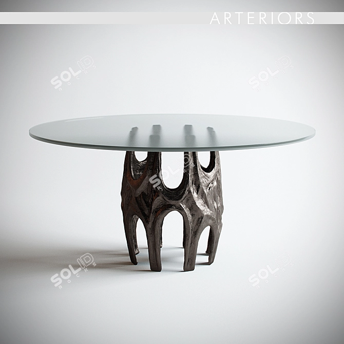 Elegance meets Function: Naomi Dining Table 3D model image 1