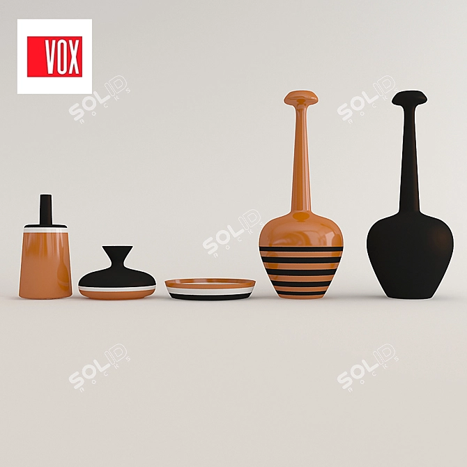Elegant Polish Vases: Beautiful Home Decor 3D model image 1