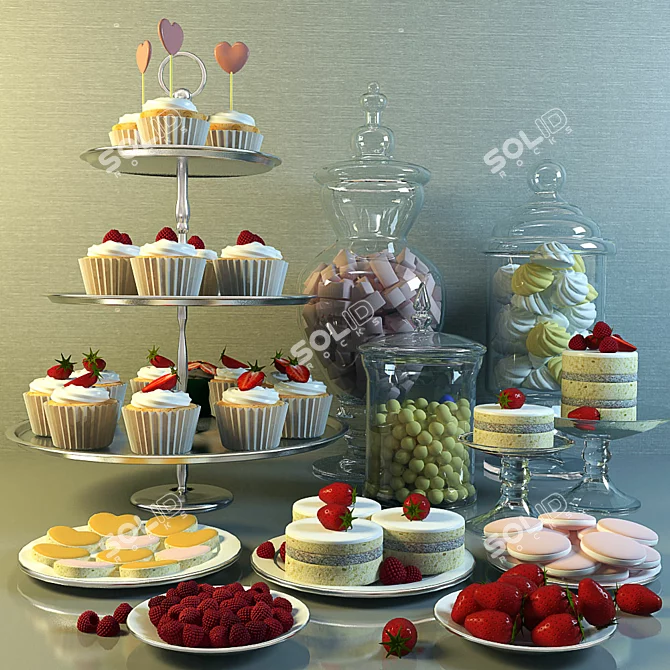 Title: Sweet Treats Bundle for Candy Bar 3D model image 1