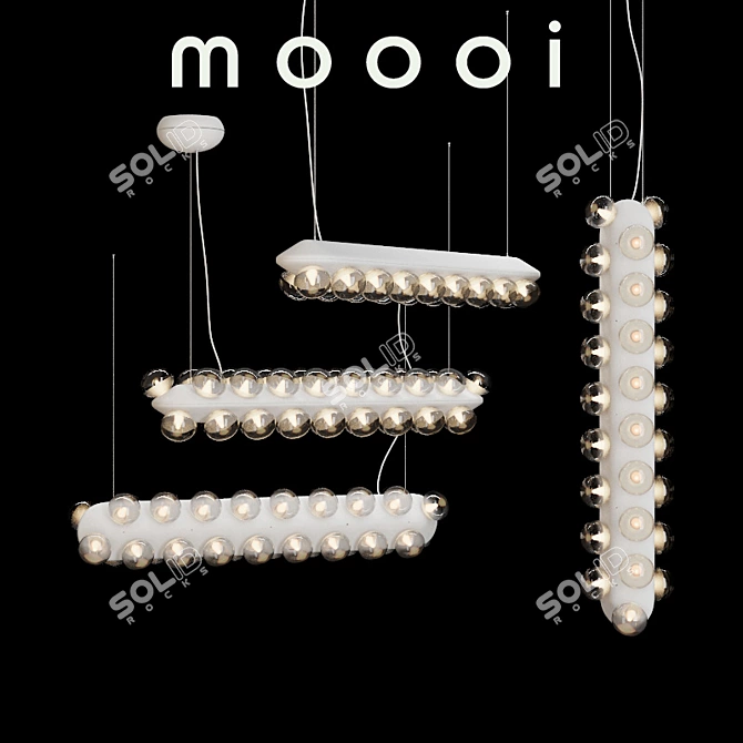 Elegant Glow: Moooi Prop Light 3D model image 1