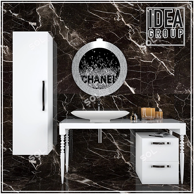 Cutting-Edge "Deko" Bathroom Collection 3D model image 1