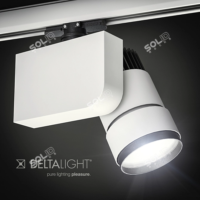 Delta Light BOOSTER HP 3050: Powerful Dimmable Track System 3D model image 1