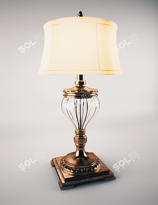 Vintage Table Lamp 3D model image 2