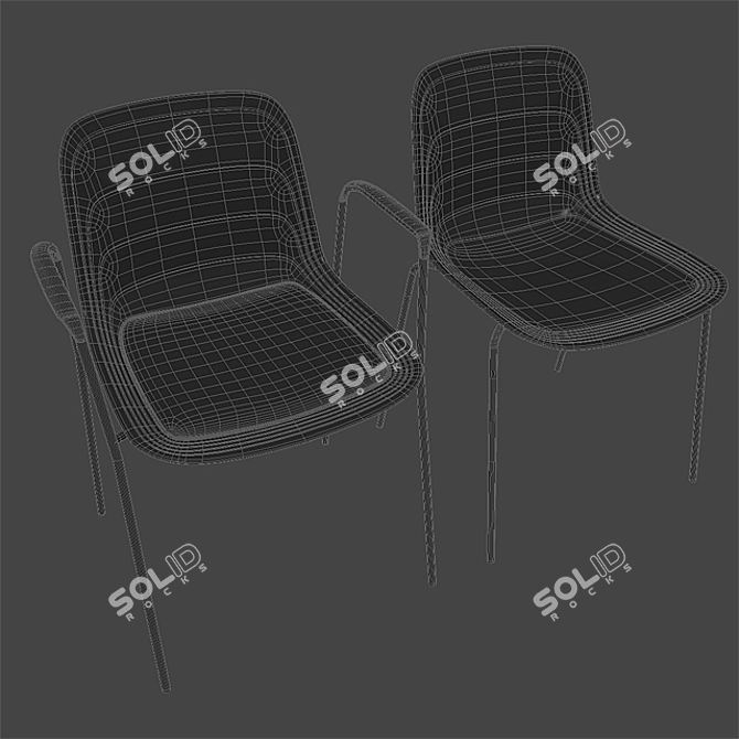 Modern Scandinavian Grade Chair 3D model image 3