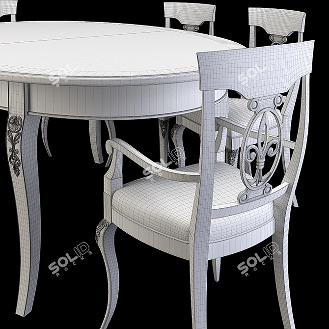 Stella Del Mobile Table Chairs 3D model image 8