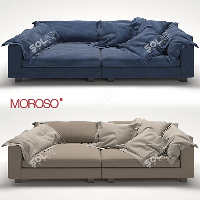 Italian Moroso Nebula Nine Sofa 3D model image 1
