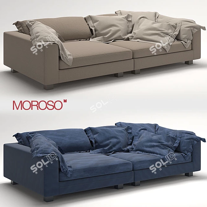 Italian Moroso Nebula Nine Sofa 3D model image 2