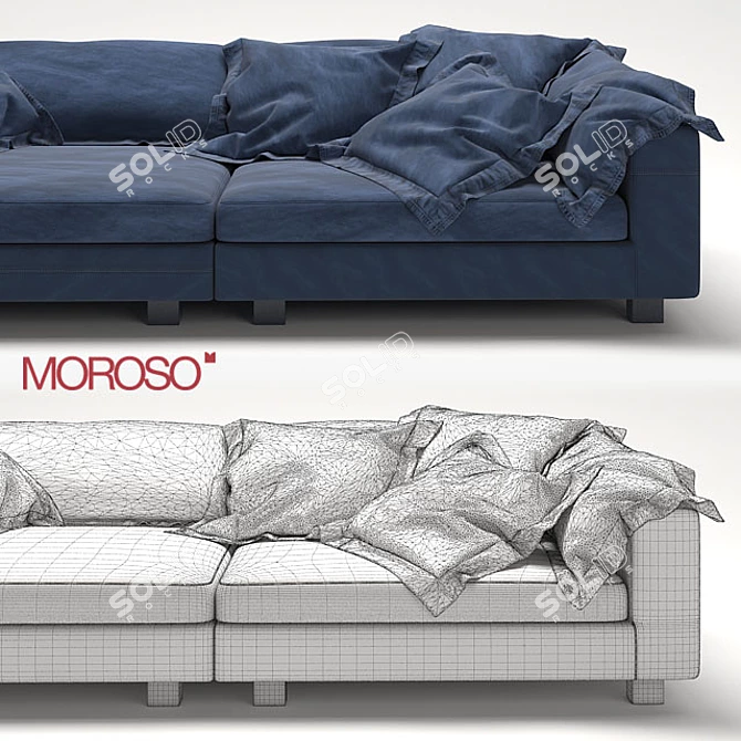 Italian Moroso Nebula Nine Sofa 3D model image 3