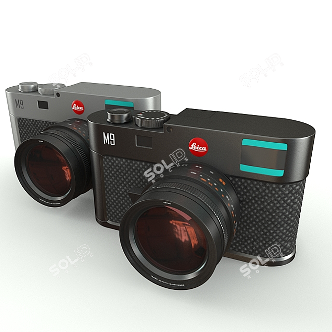Leica M9 Titanium Camera: Sleek & Professional 3D model image 1