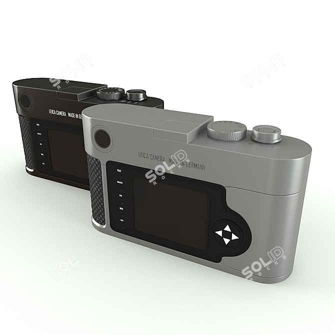 Leica M9 Titanium Camera: Sleek & Professional 3D model image 2