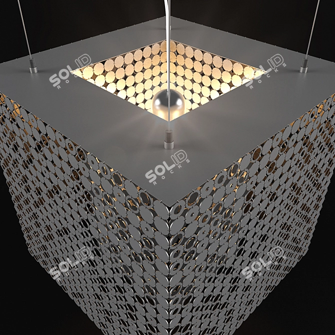 Bubble Lustre: Chic Illumination 3D model image 2