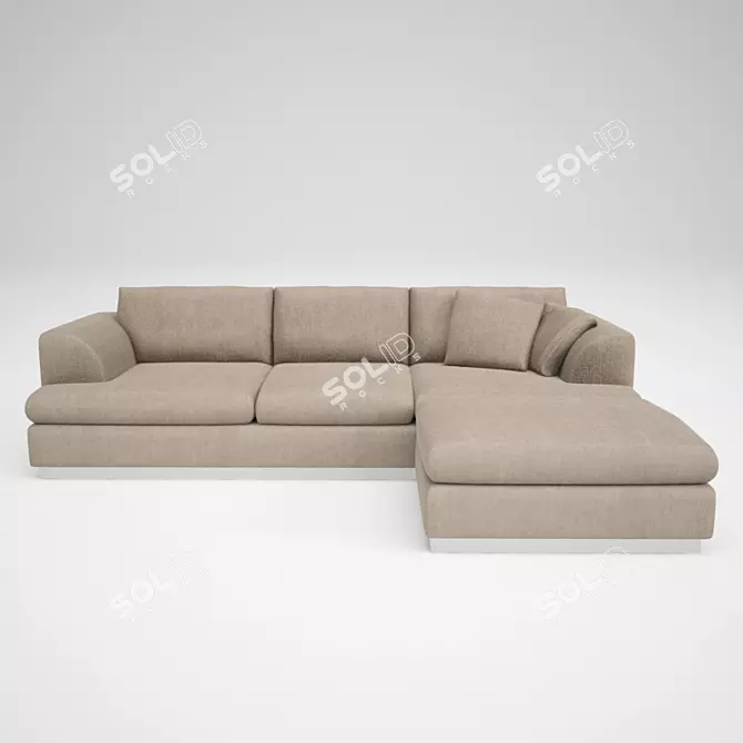 Elegance Sofa 3D model image 1