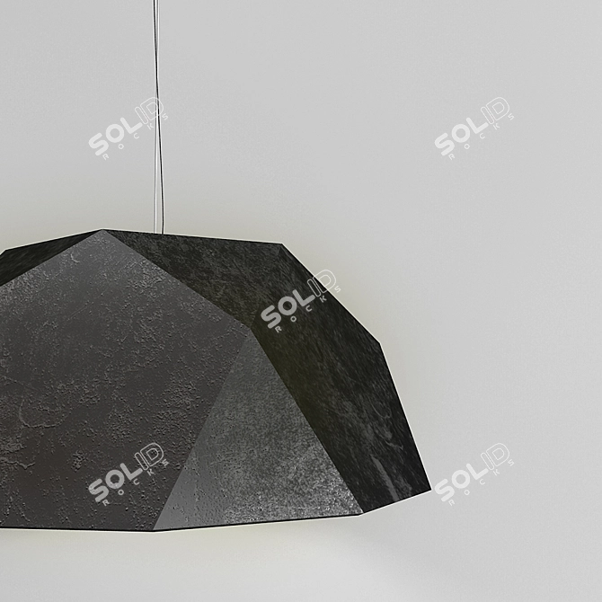 Polish Made Metal Edge Lamp 3D model image 2