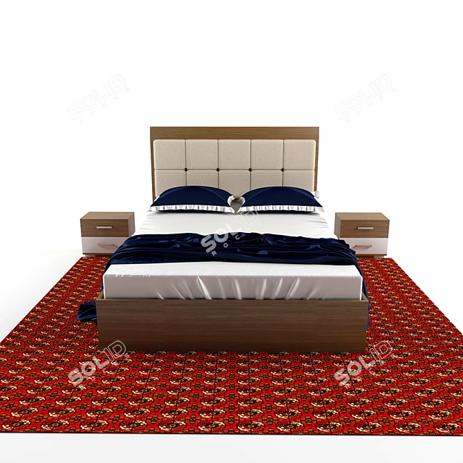Natural Comfort Bed 3D model image 2