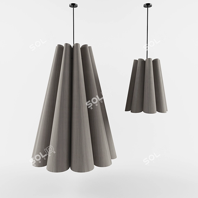 Zinnia Top: Modern Lighting Solution 3D model image 1