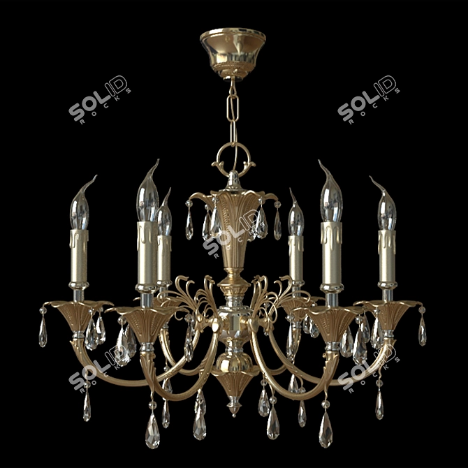 Elegant Bejorama Michelle Pendant 3D model image 1