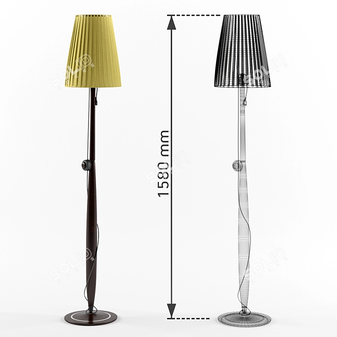 Modern Minimalist Floor Lamp 3D model image 1