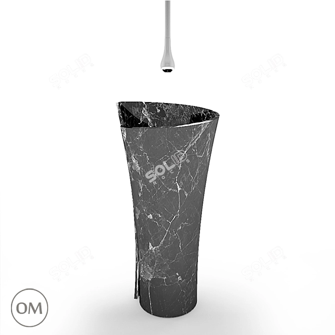 Elegant Venere Sink 3D model image 1