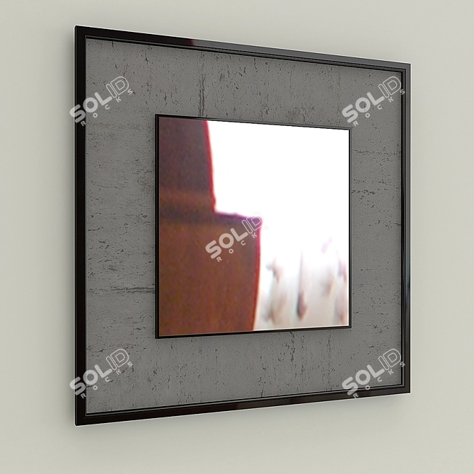 Mirror Concrete Module | Decorative Panel Creation 3D model image 1