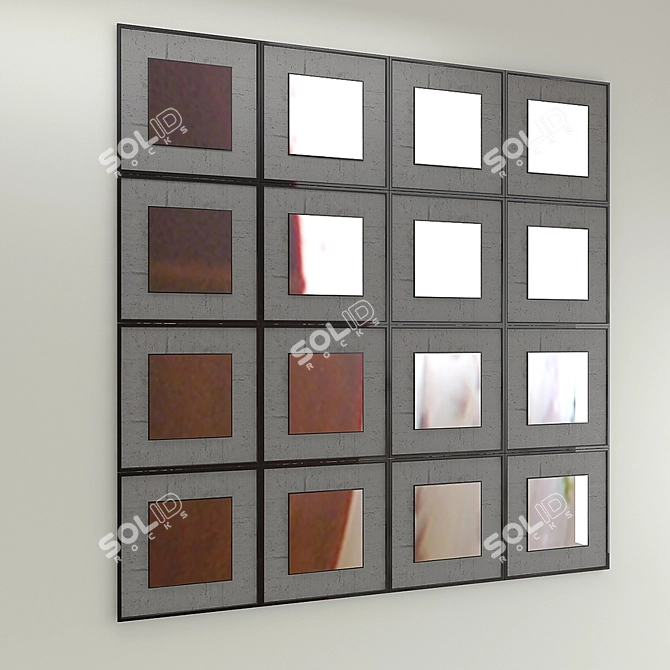 Mirror Concrete Module | Decorative Panel Creation 3D model image 2