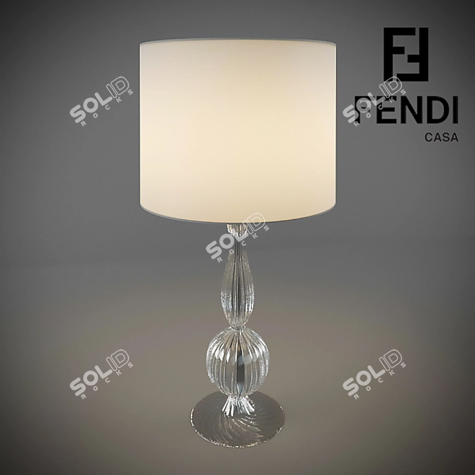 Elegant Jacqueline Table Lamp 3D model image 1