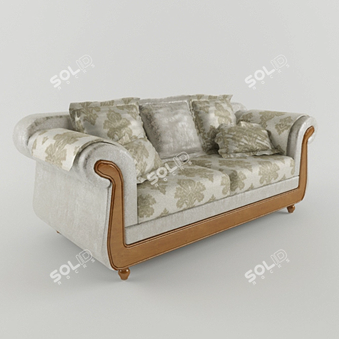 Modern Como Sofa: Elegant and Comfortable 3D model image 1