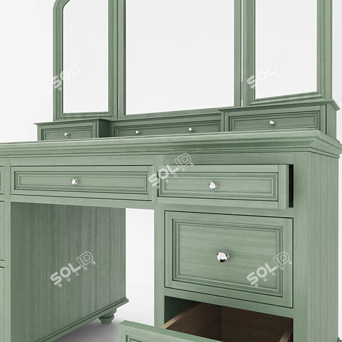 Elegant Vanity Table 3D model image 2