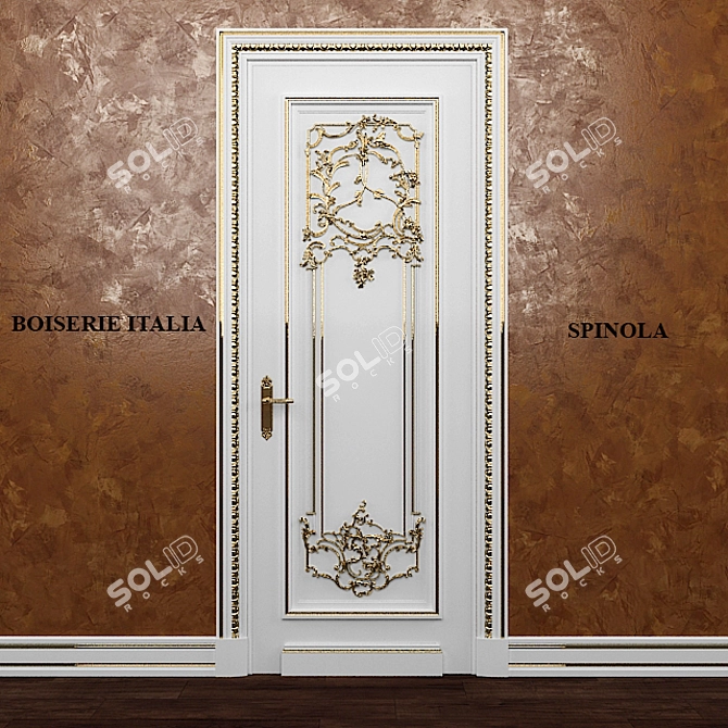 Elegant Classic Doors by Boiserie Italia 3D model image 1