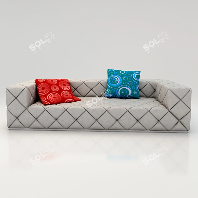 LONGHI MUST Sofa - Sleek and Spacious 3D model image 2