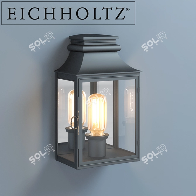 Elegant Primo Large Wall Lamp 3D model image 1