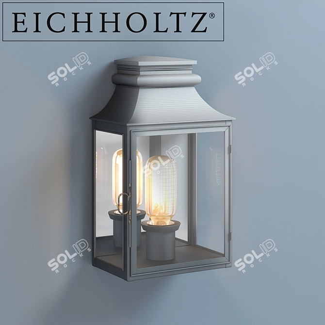 Elegant Primo Large Wall Lamp 3D model image 2