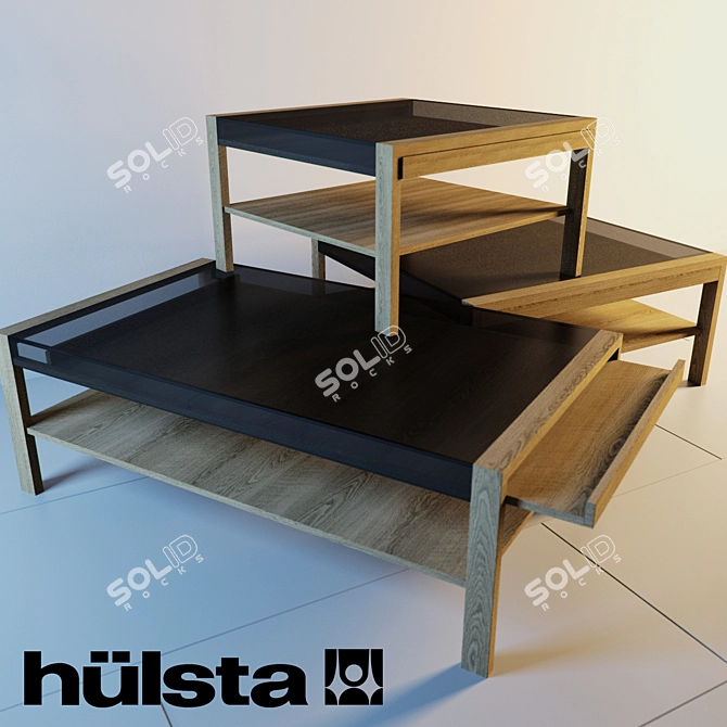 Sleek Huelsta Coffee Table: Modern Elegance 3D model image 1