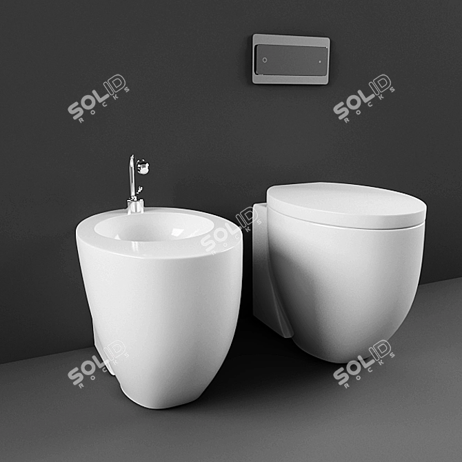 Cielo Le Giare: Elegant Bathroom Fixtures 3D model image 1