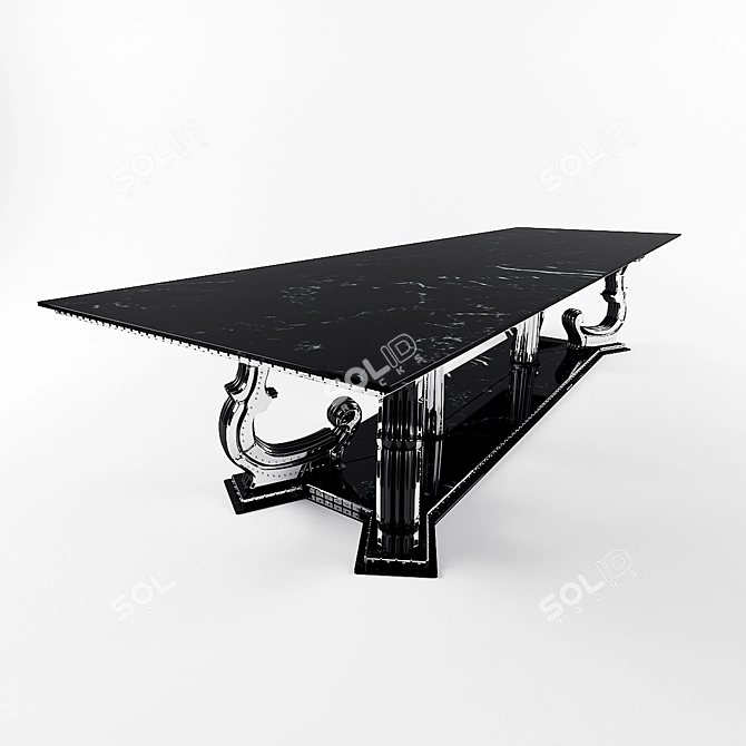 Elegant Marble Table: ArteVeneziana 3D model image 2