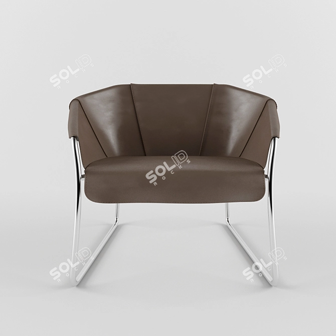 Elegant Comfort: Miss R Chair 3D model image 2