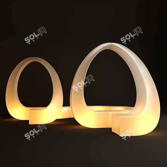 Vondom AND: Versatile Outdoor Bench & Light 3D model image 1