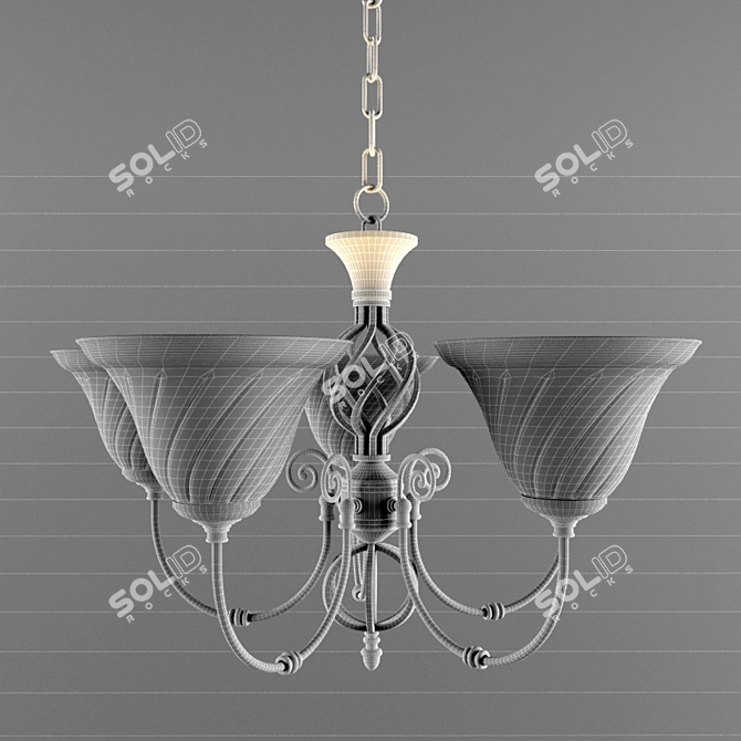 Zanzibar Decorative Classic Suspension Lamps 3D model image 2